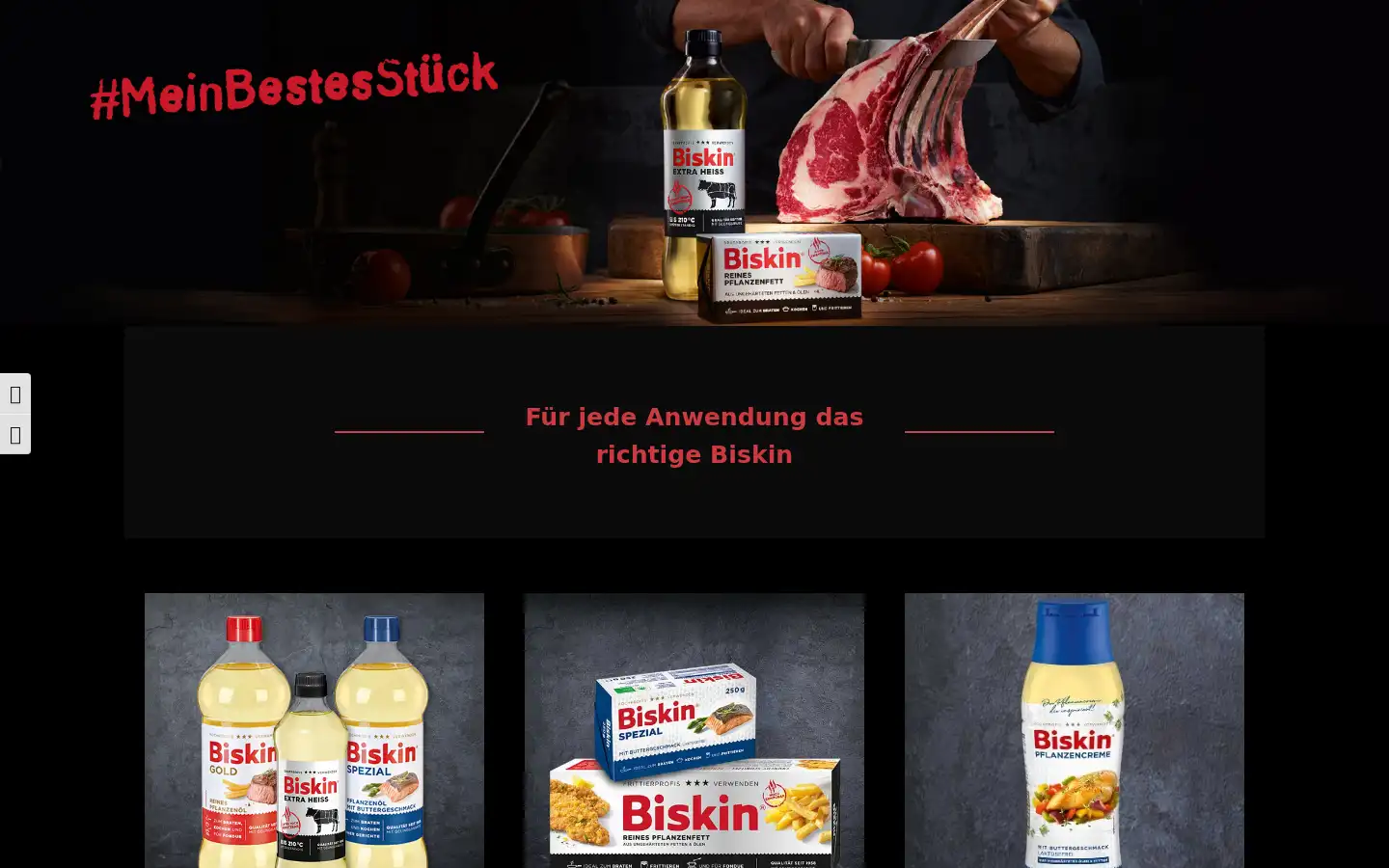 Screenshot of biskin.de
