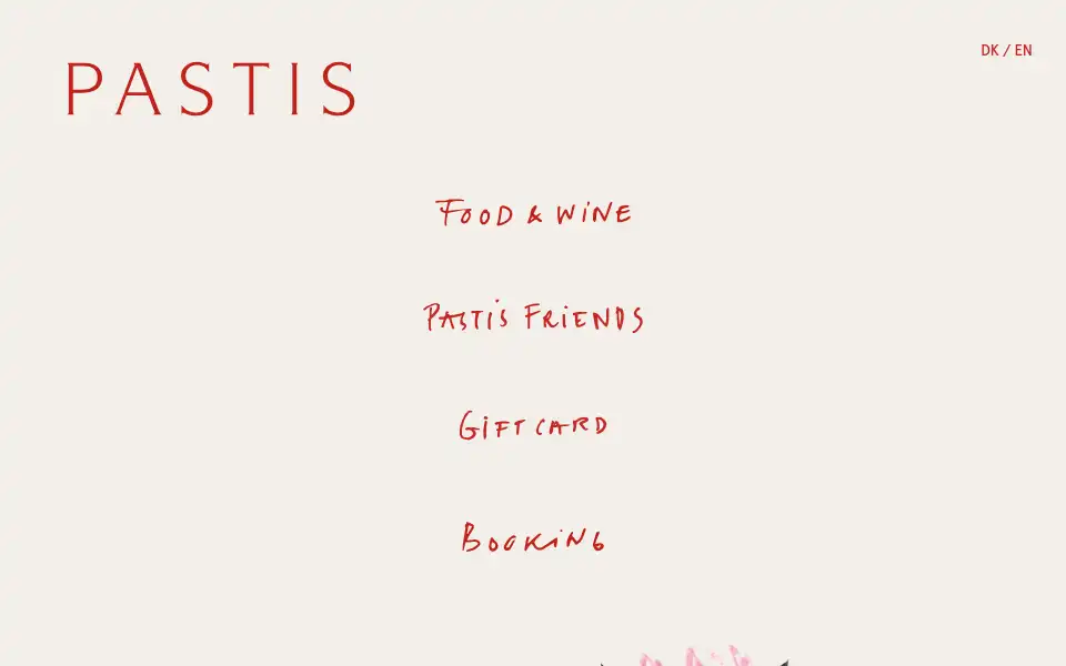 Screenshot of bistro-pastis.dk