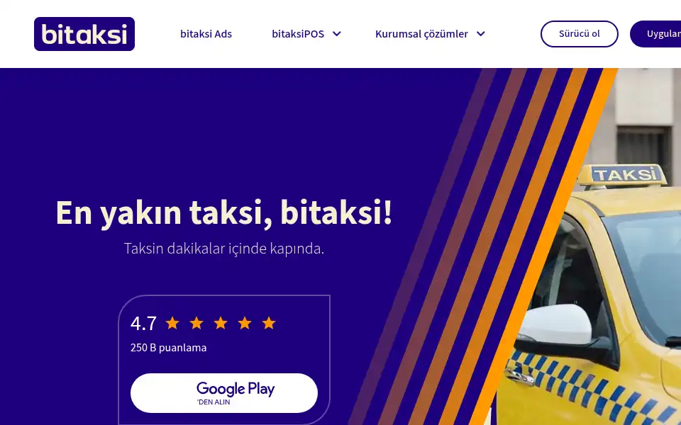 Screenshot of bitaksi.com