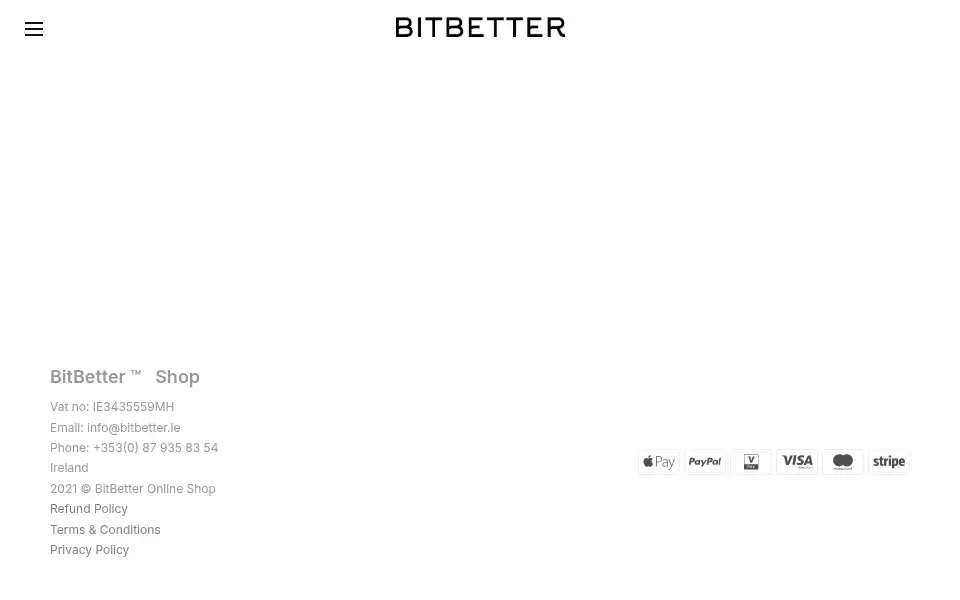 Screenshot of bitbetter.ie