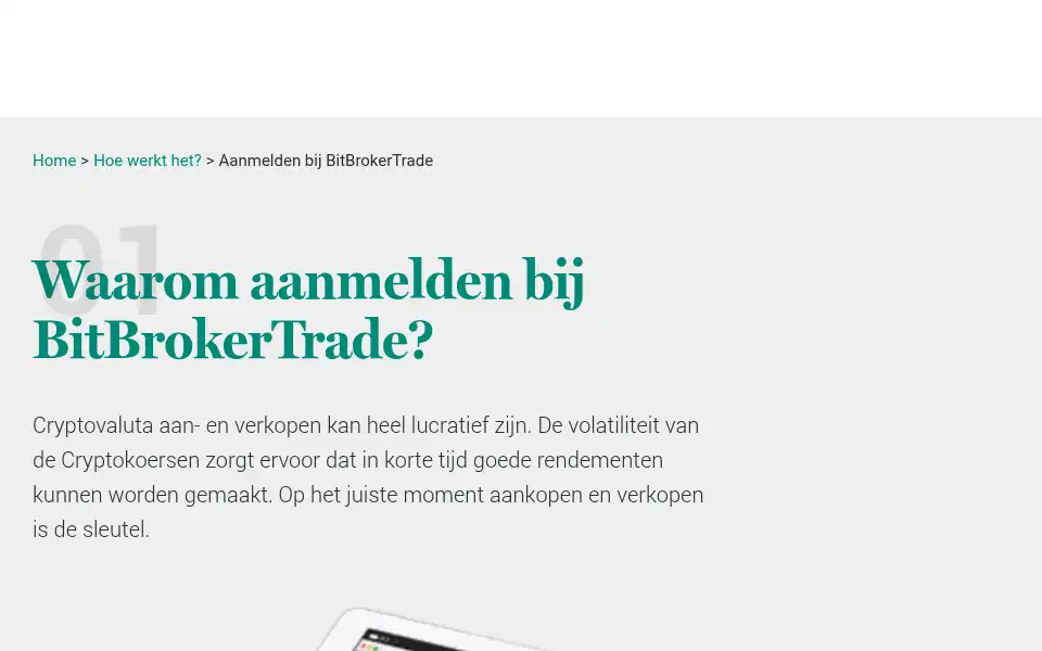 Screenshot of bitbrokertrade.com