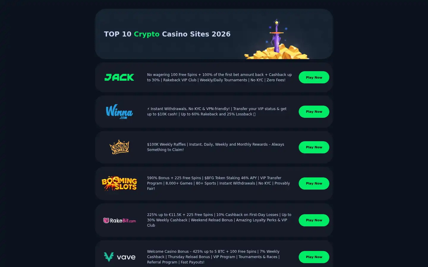 Screenshot of bitcasino.club