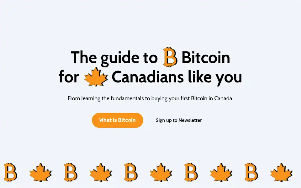 Screenshot of bitcoin.ca