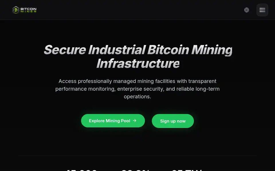 Screenshot of bitcoin-miner.io