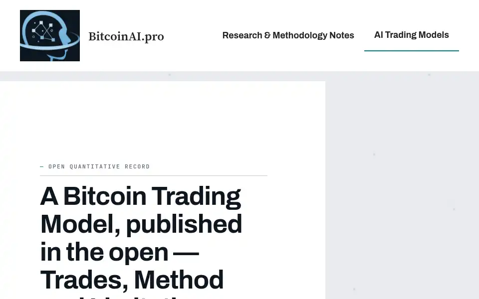 Screenshot of bitcoinai.pro
