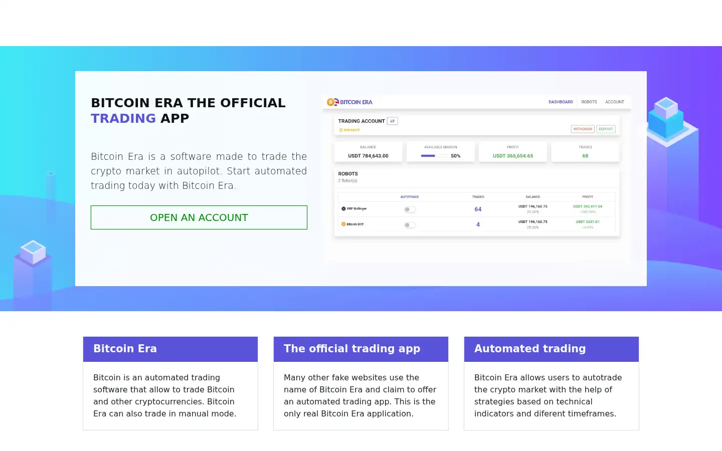 Screenshot of bitcoinera.com