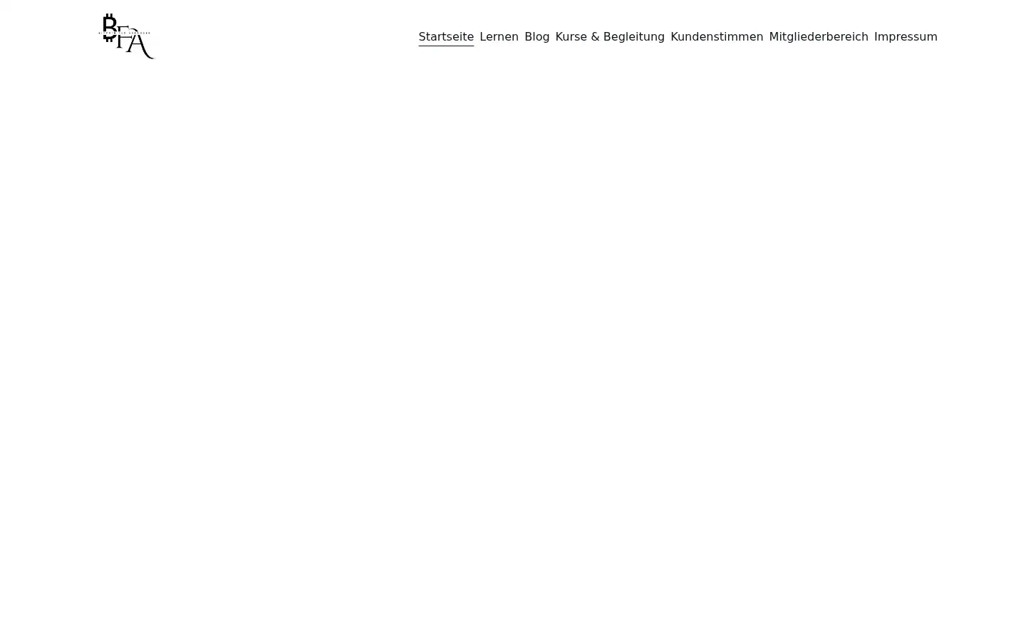 Screenshot of bitcoinfueranfaenger.com