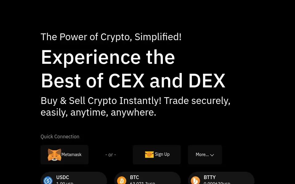 Screenshot of bitcointry.com