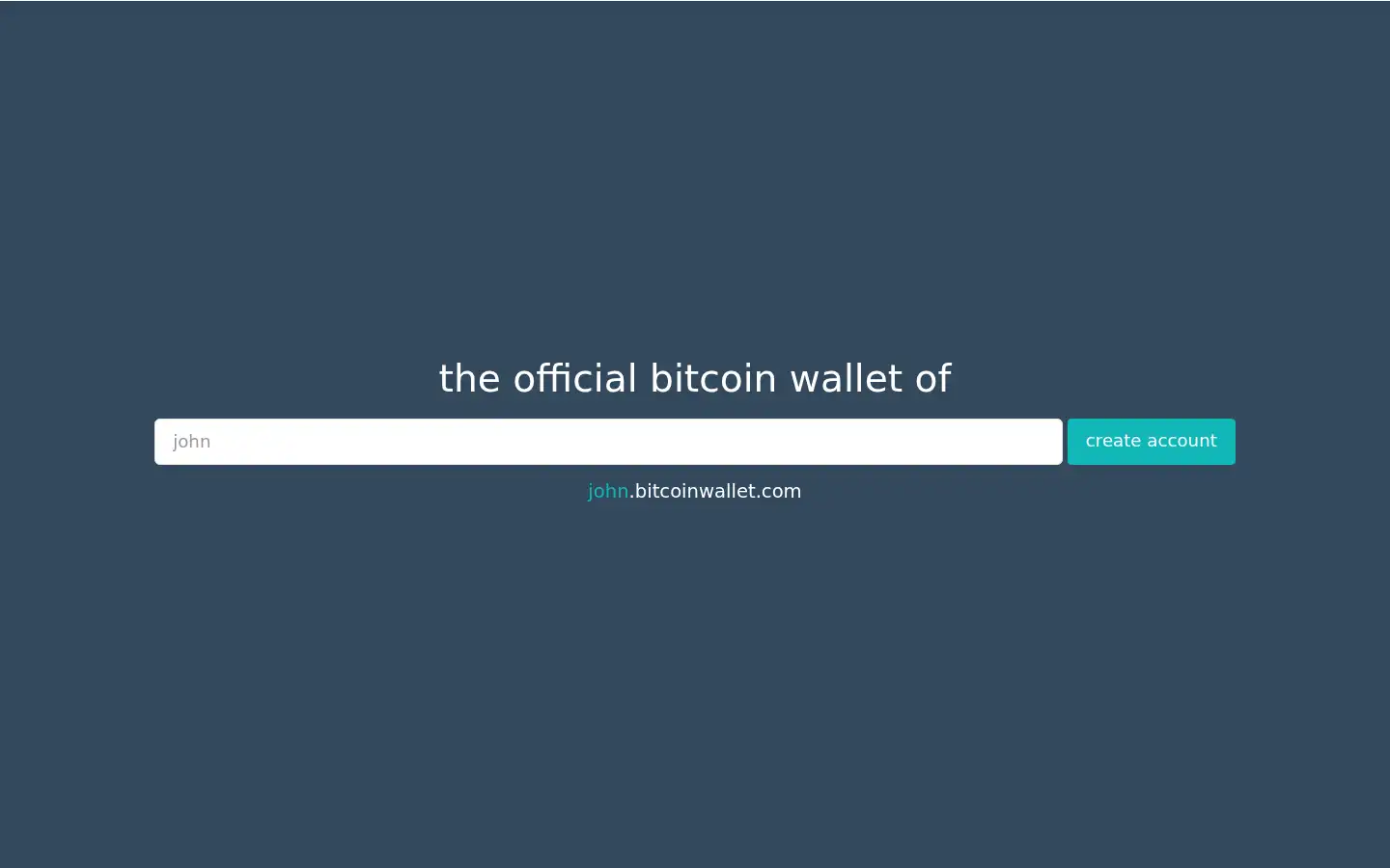 Screenshot of bitcoinwallet.com