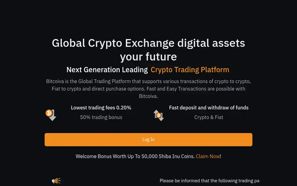 Screenshot of bitcoiva.com