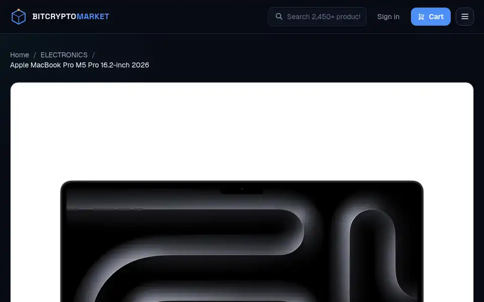 Screenshot of bitcryptomarket.com