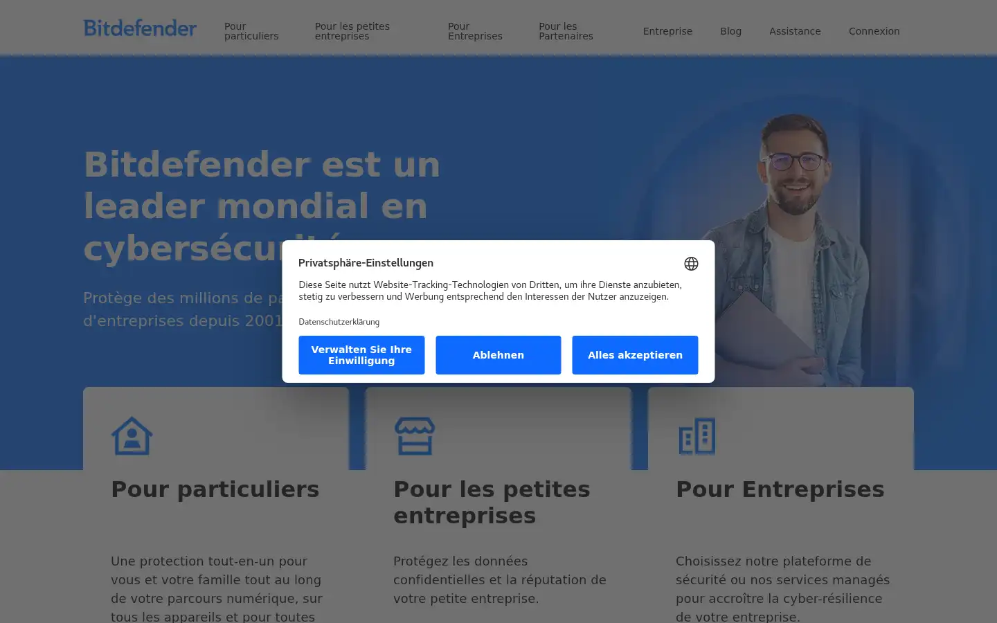Screenshot of bitdefender.de