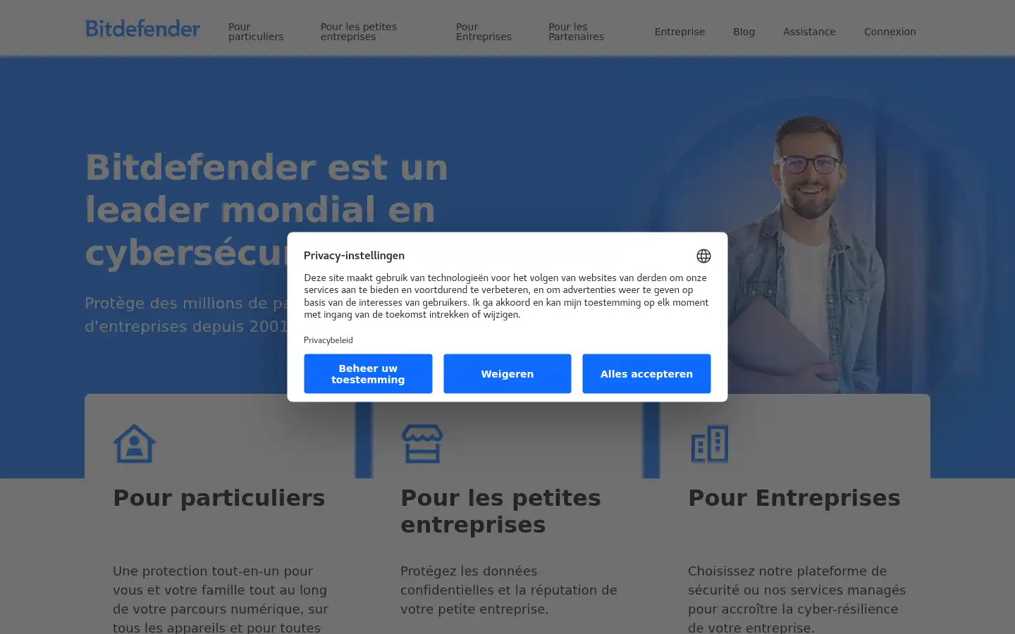 Screenshot of bitdefender.nl
