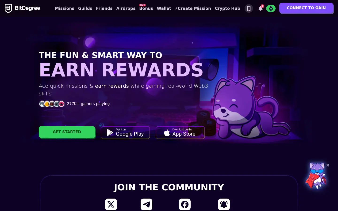 Screenshot of bitdegree.org
