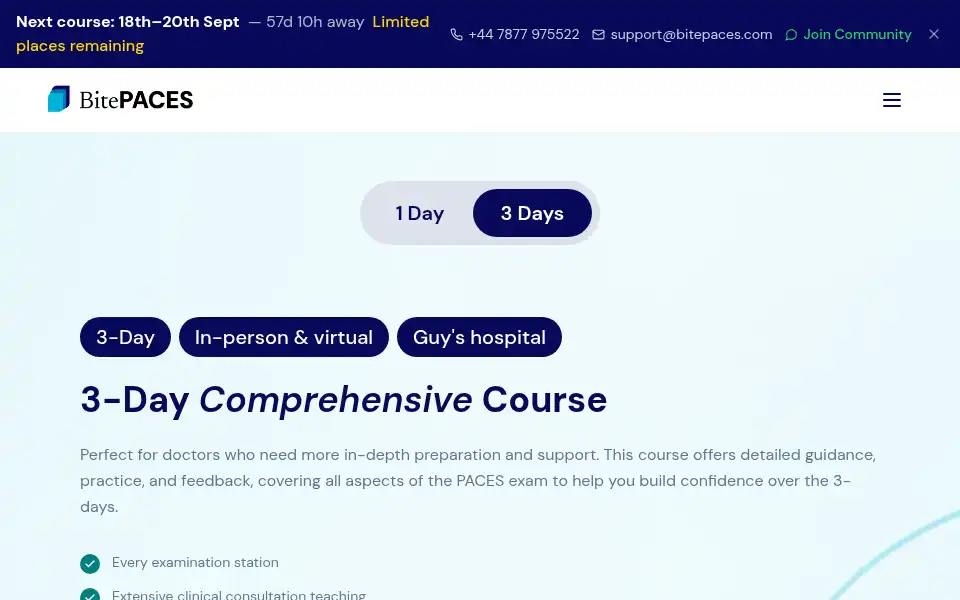 Screenshot of bitepaces.com