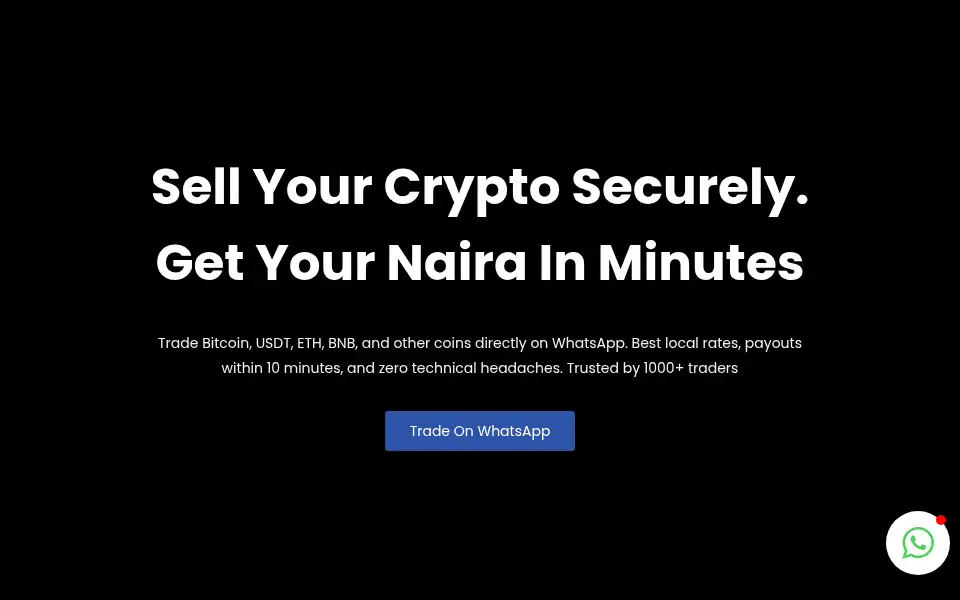 Screenshot of bitexchange.com.ng