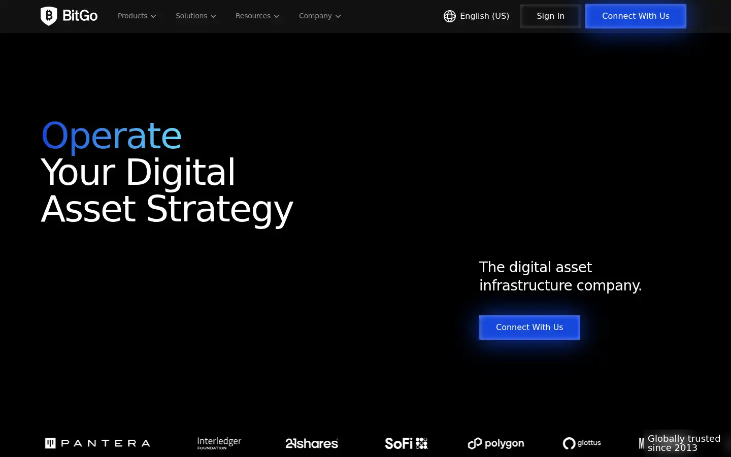 Screenshot of bitgo.com