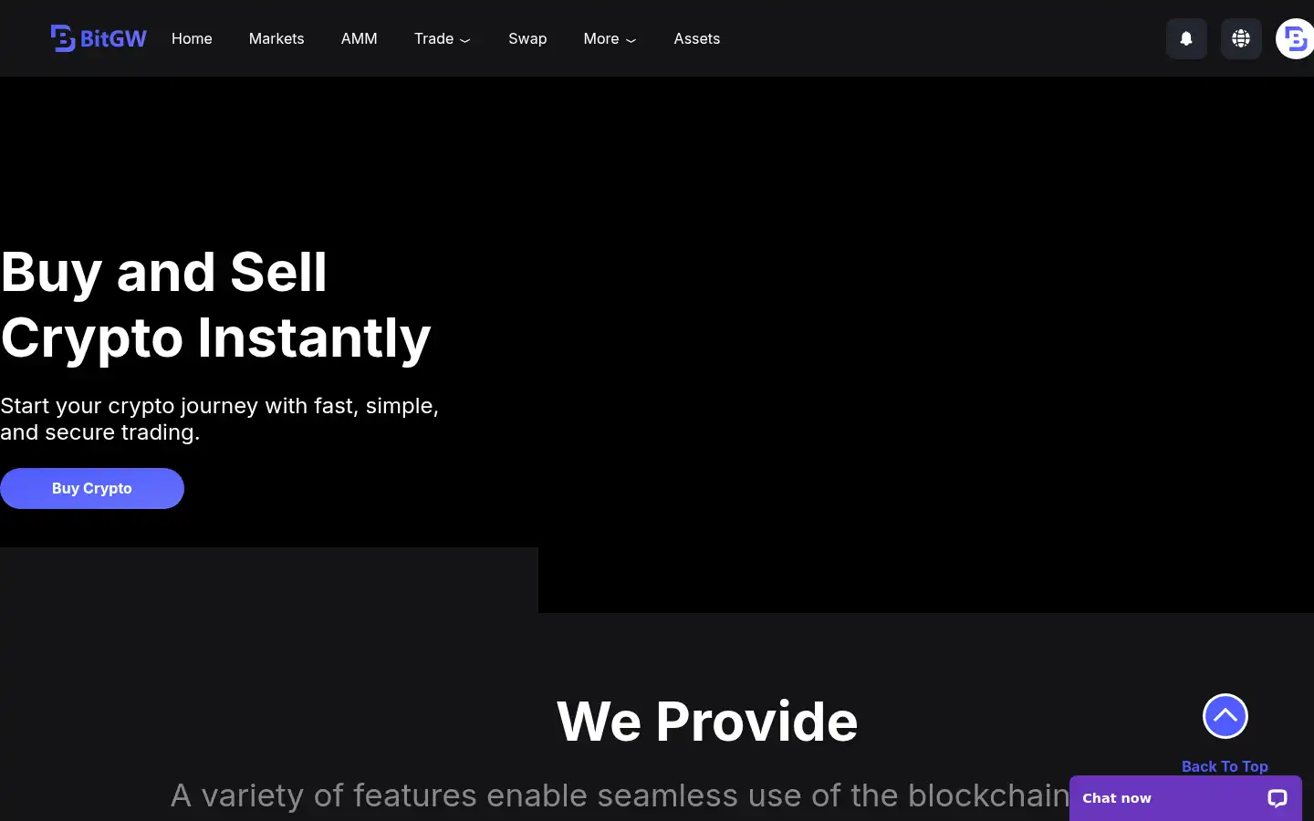 Screenshot of bitgw.com