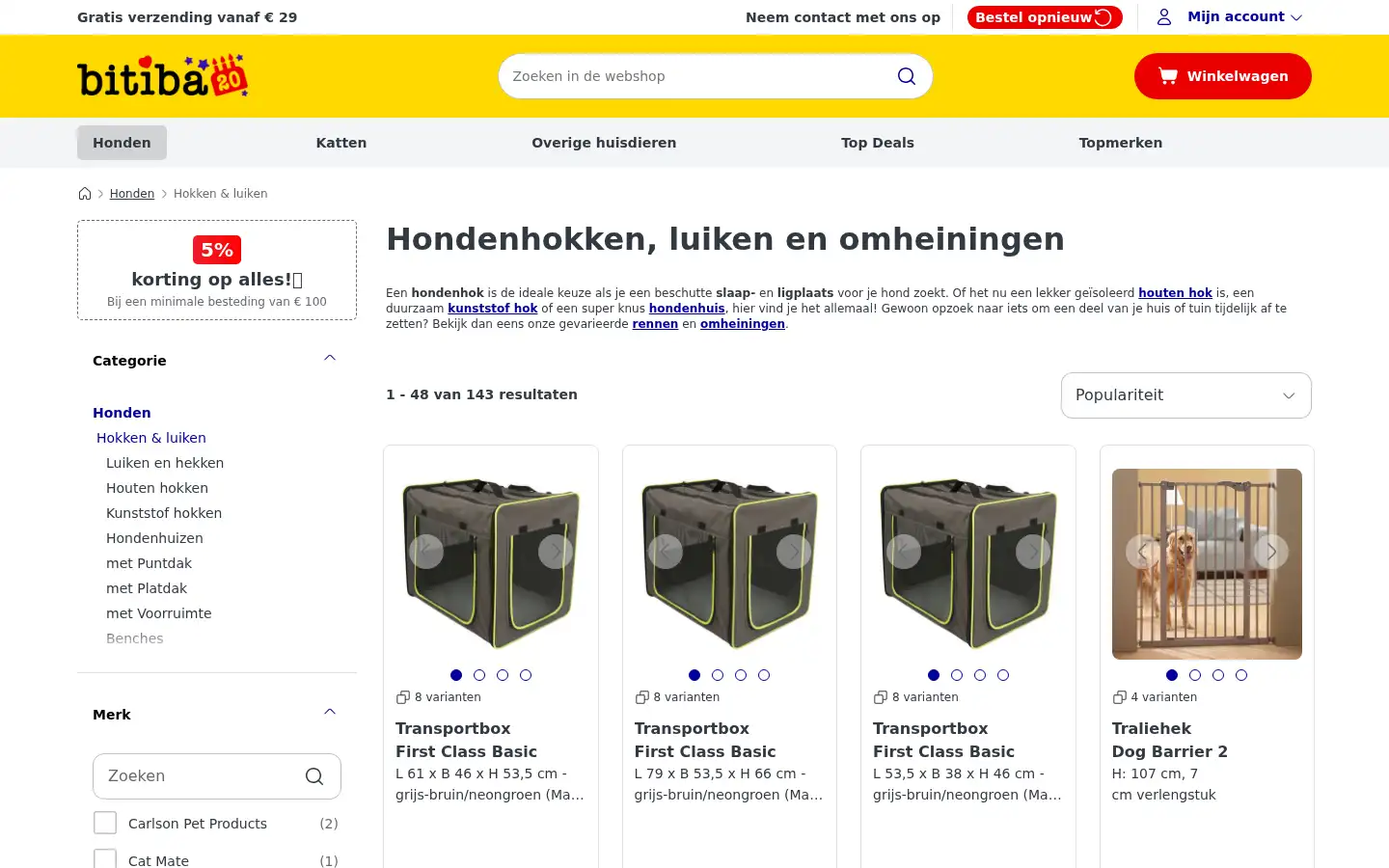 Screenshot of bitiba.nl