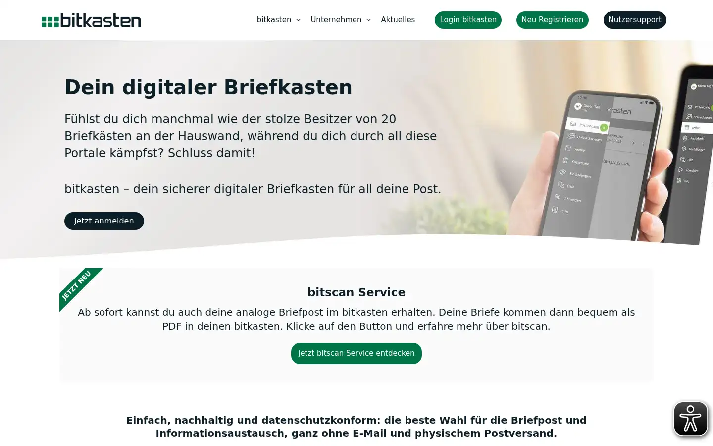 Screenshot of bitkasten.de