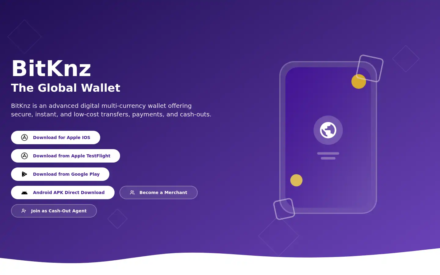 Screenshot of bitknz.com