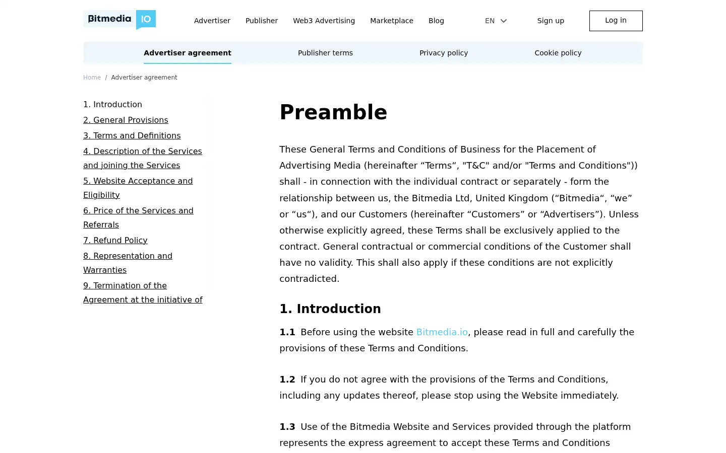 Screenshot of bitmedia.io