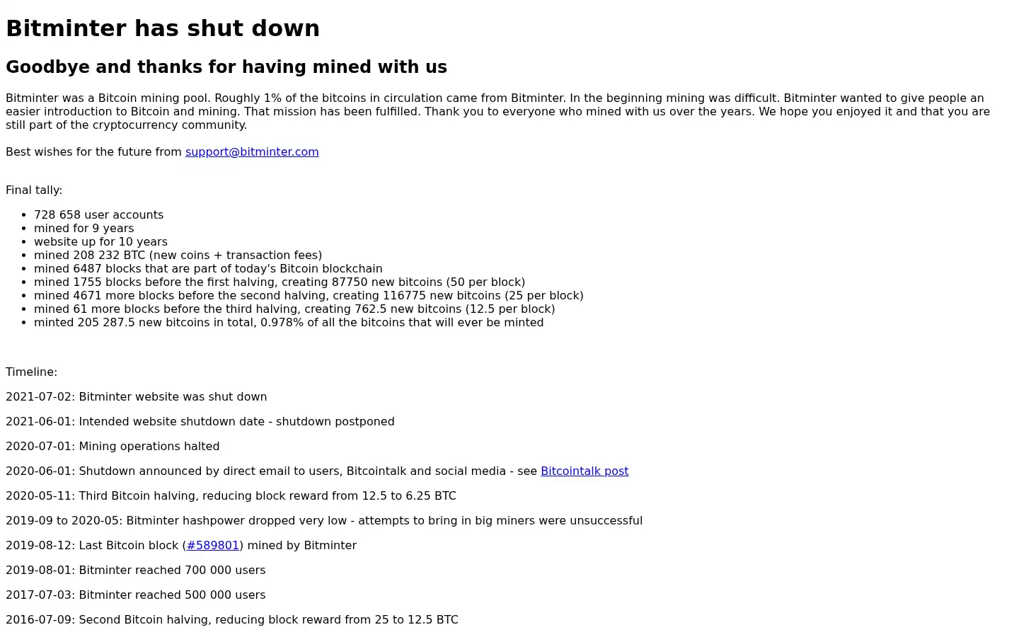 Screenshot of bitminter.com