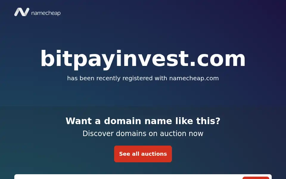 Screenshot of bitpayinvest.com