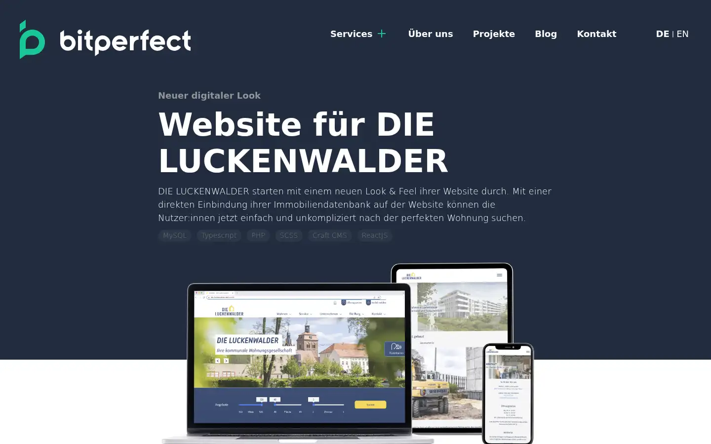 Screenshot of bitperfect.at