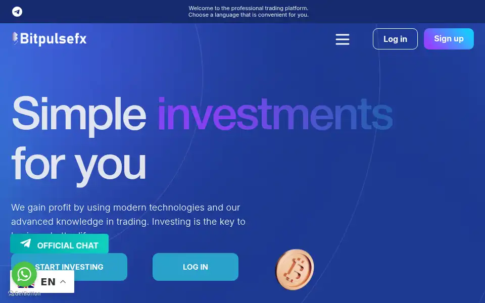 Screenshot of bitpulsefx.net