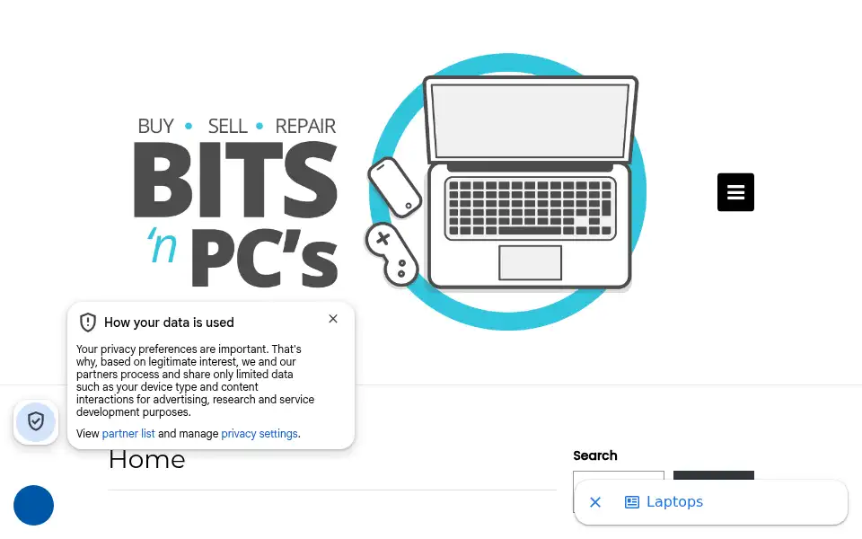Screenshot of bitsnpcsuk.co.uk