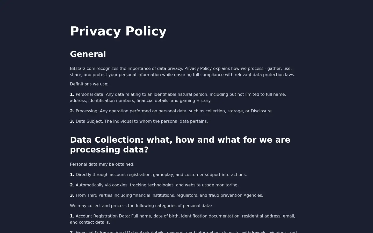 Screenshot of bitstarz.com