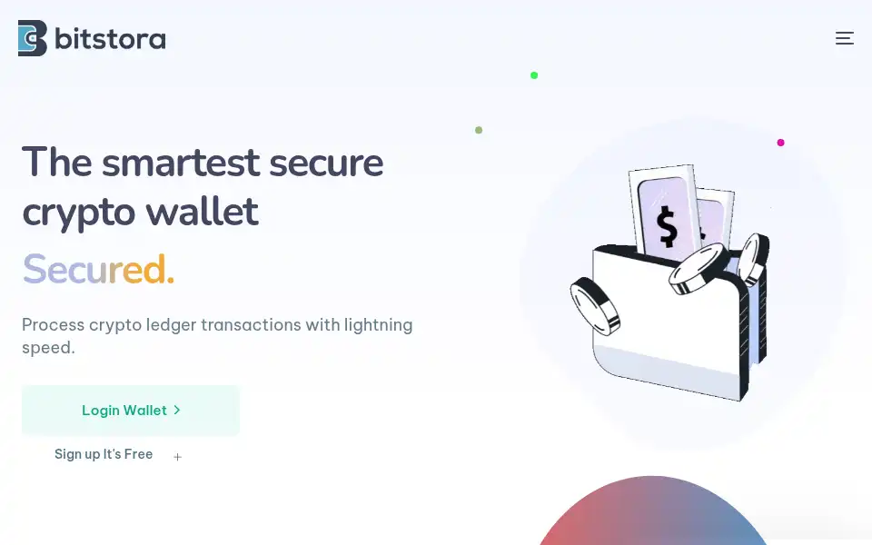 Screenshot of bitstora.com