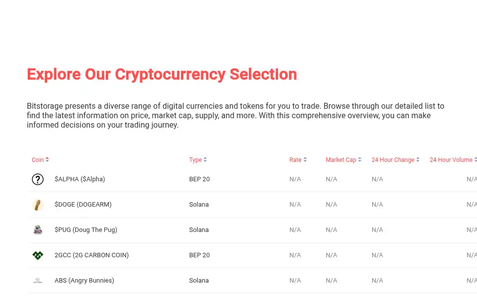 Screenshot of bitstorage.finance