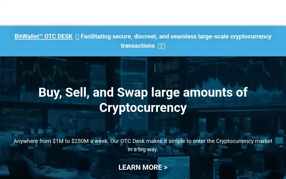 Screenshot of bitwallet.org