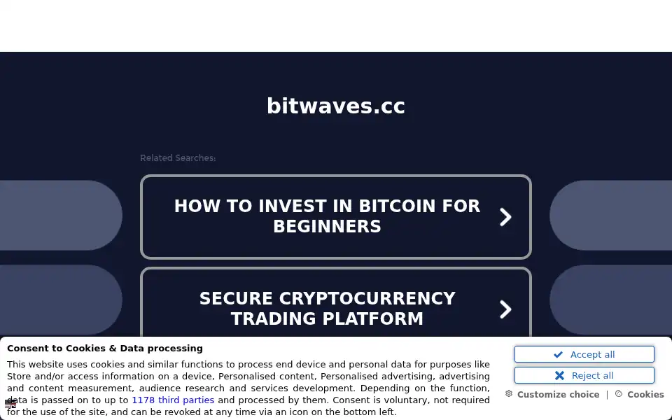 Screenshot of bitwaves.cc