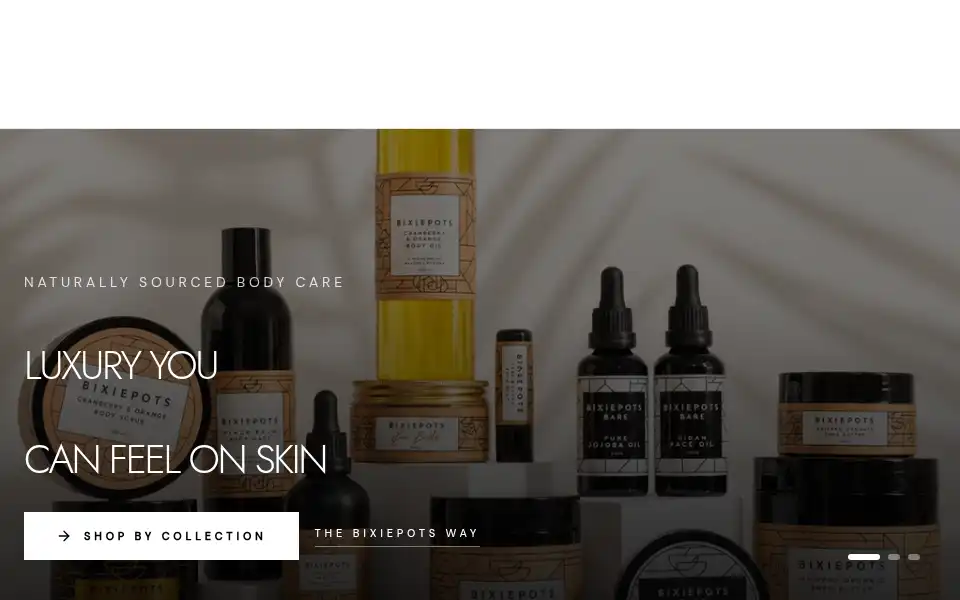 Screenshot of bixiepots.com