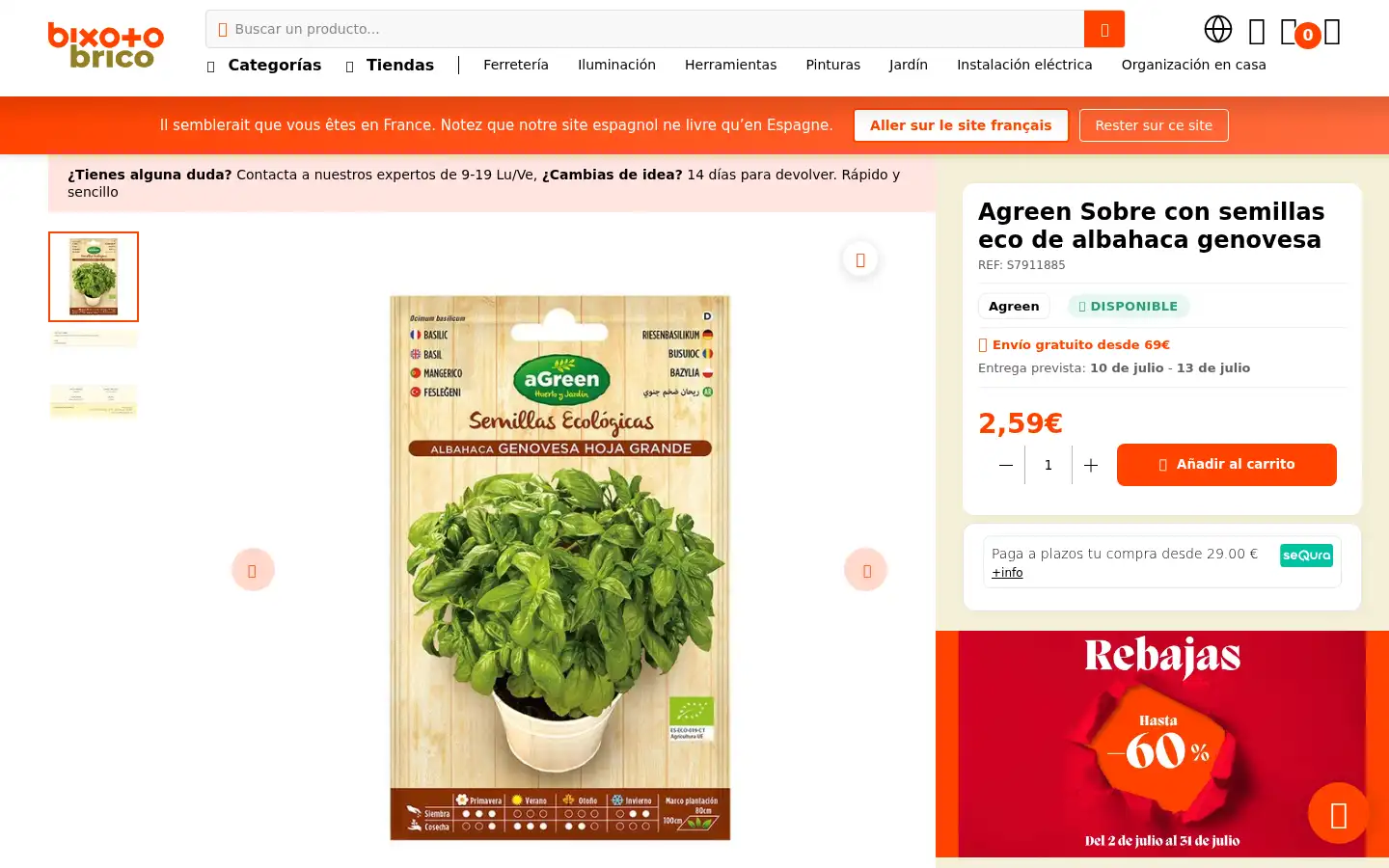 Screenshot of bixoto.com