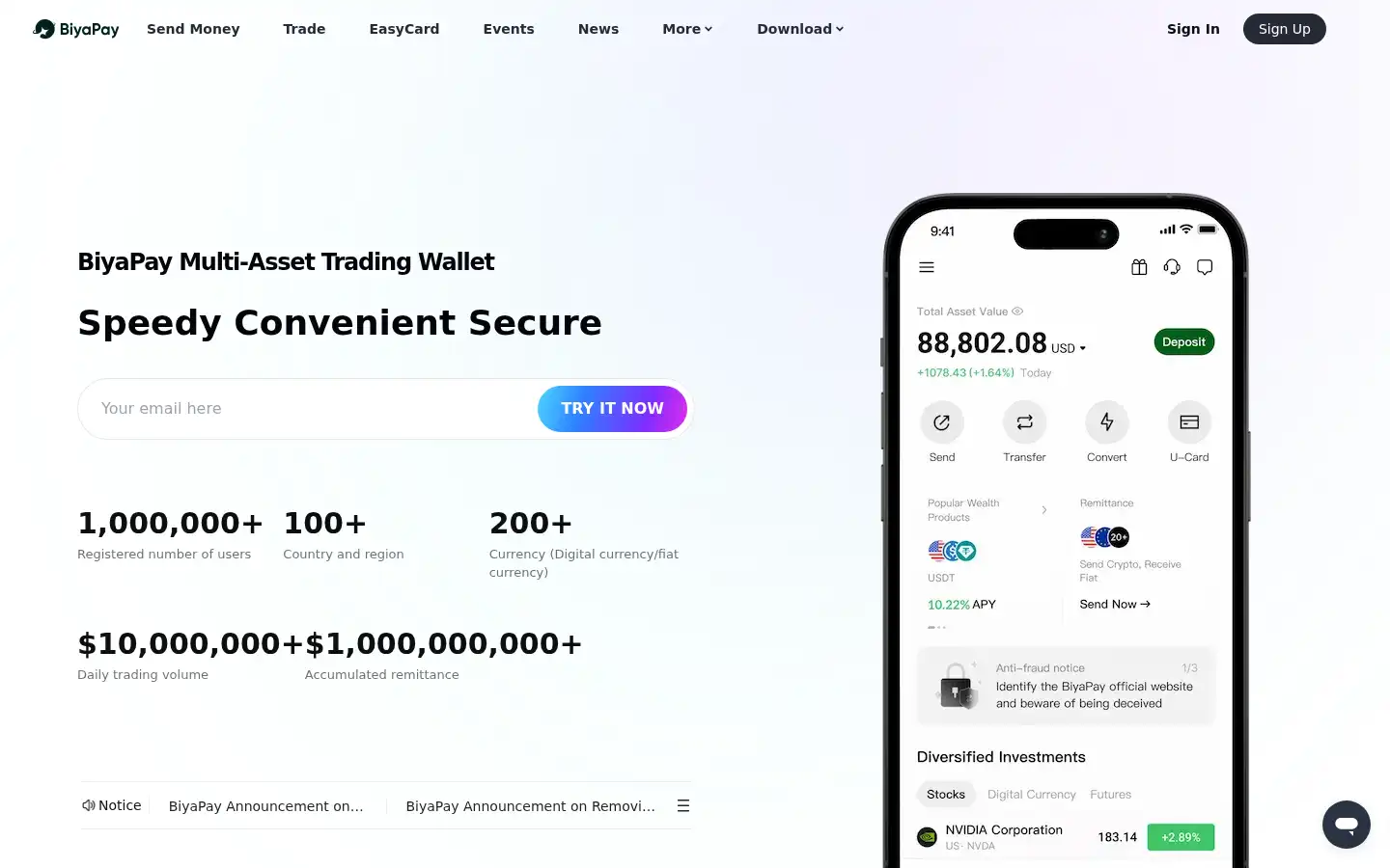 Screenshot of biyapay.com
