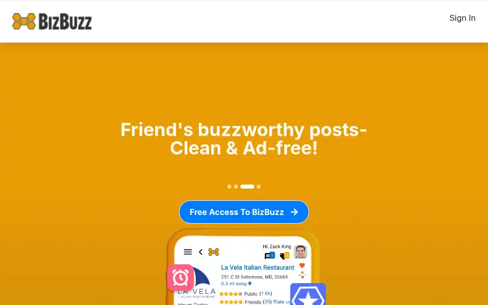 Screenshot of bizbuzz.com