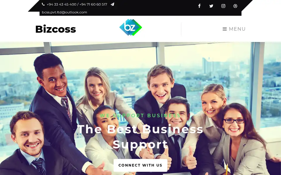Screenshot of bizcoss.com
