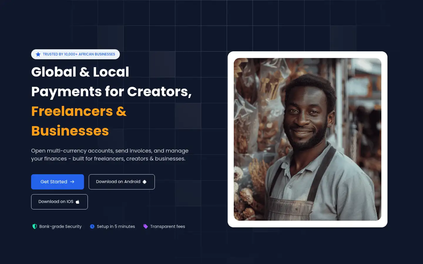 Screenshot of bizflex.africa