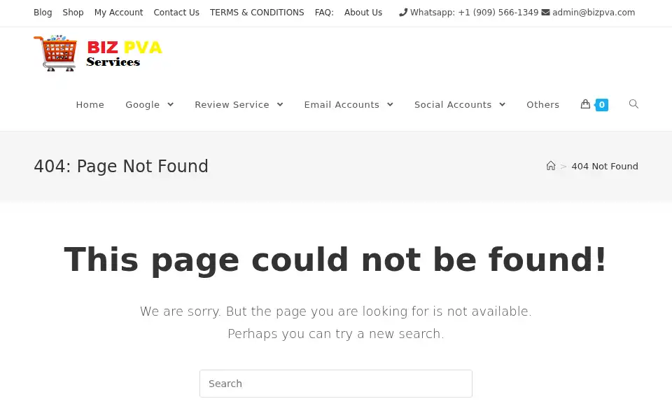 Screenshot of bizpva.com