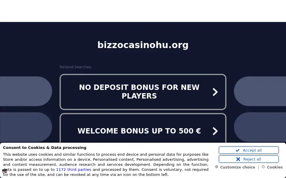Screenshot of bizzocasinohu.org