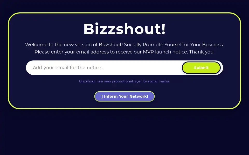 Screenshot of bizzshout.com