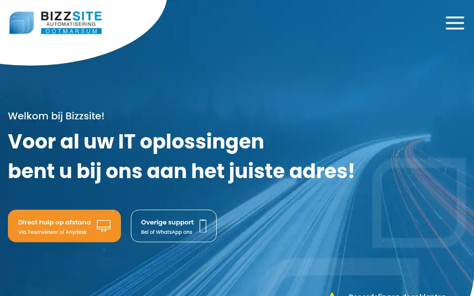 Screenshot of bizzsite.nl