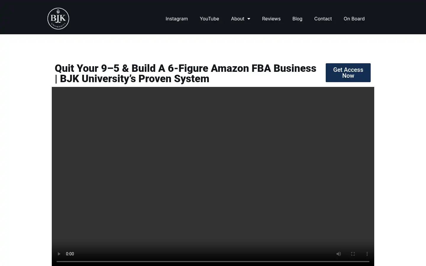 Screenshot of bjkuniversity.com