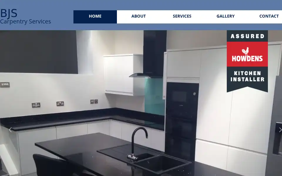 Screenshot of bjscarpentry.com