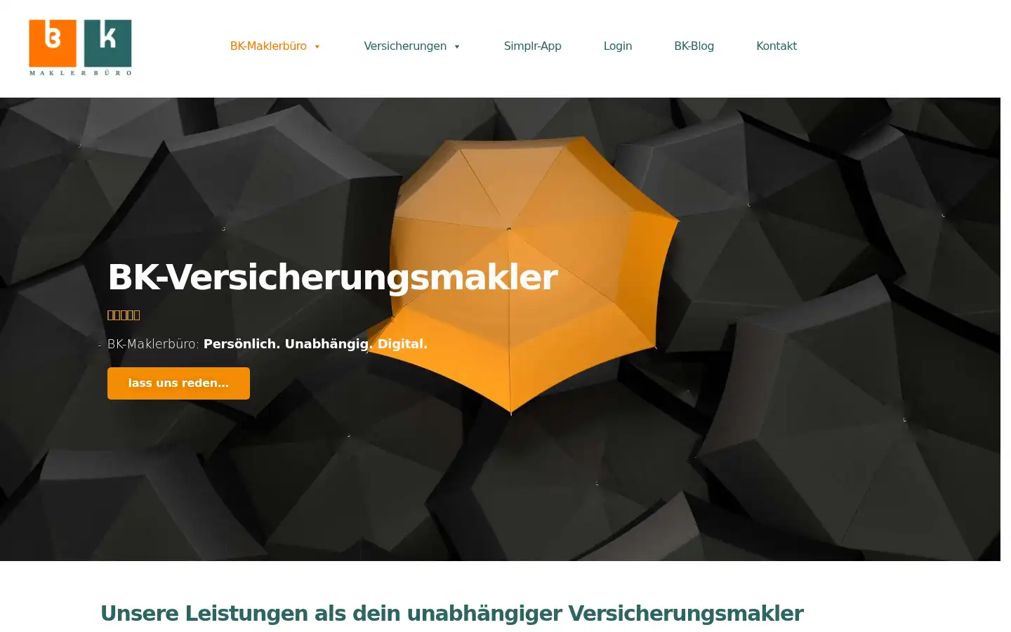 Screenshot of bk-maklerbuero.de