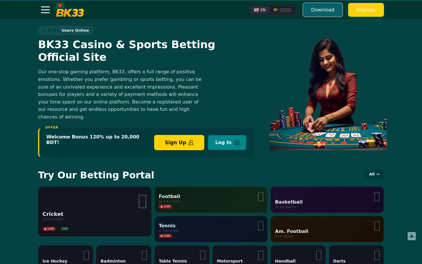 Screenshot of bk33bd.net